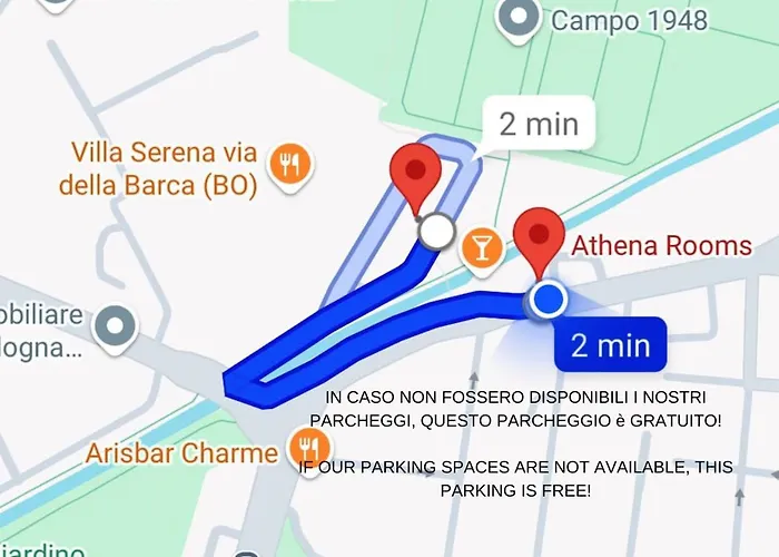 Athena Rooms - Parcheggio Privato